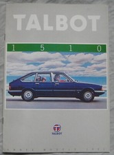 1980 Talbot 1510 French Brochure