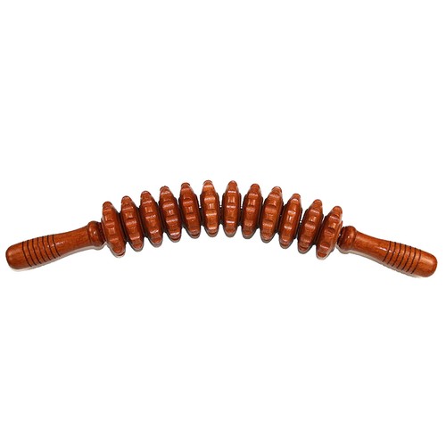 Wood Massager Roller Portable Multifunctional for Belly Thigh Muscle Pain Relief - Picture 3 of 21
