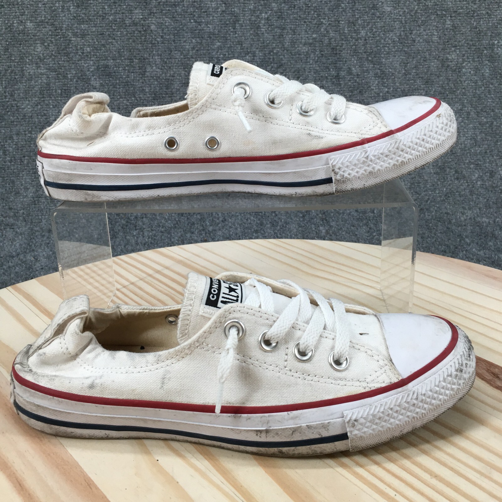 Converse Shoes Womens 8 All Star Shoreline Cap Toe Sneakers 537084F White Fabric Converse Shoes Womens 8 All Star Shoreline Cap Toe Sneakers 537084F White Fabric
