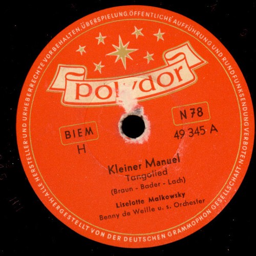6x "SO KLINGEN DIE 50er JAHRE AUF DEM GRAMMOPHON, SCHELLACKPLATTE 78RPM Set305B - Picture 5 of 14