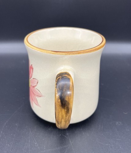 SUNNY COLLECTION STONEWARE Mug 9oz Floral Pink Yellow White Korea 21101 Vintage - Bild 2 von 8