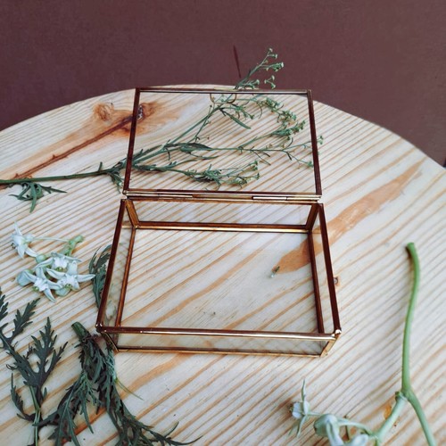 rectangular women make up organizer, jewellery organizer, keepsake trinket box - Picture 2 of 6