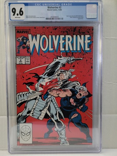 Wolverine #2 CGC 9.6 Silver Samurai and Jessica Drew 1988