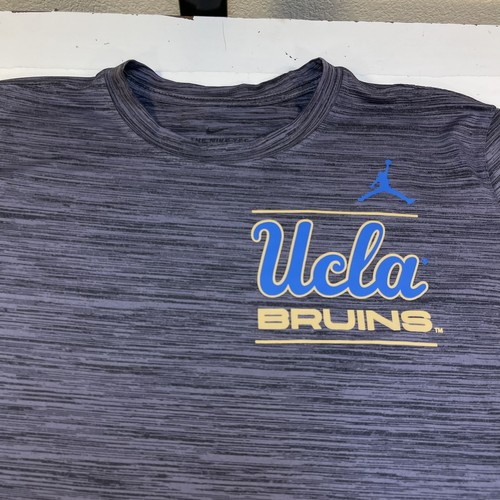 NIKE TEE AIR JORDAN DRI FIT UCLA BRUINS UNIVERSITY LOS ANGELES JERSEY T SHIRT M - Picture 2 of 4