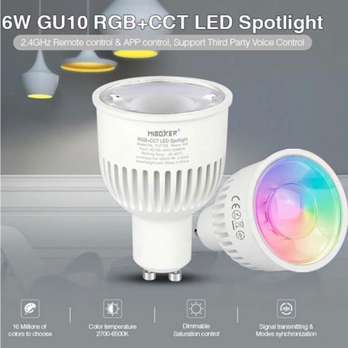 Miboxer 4W 6W RGB CCT GU10 MR16 LED Spot light 2.4g Wifi Dimmable Led Bulb lamp - Picture 5 of 24
