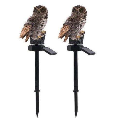 Solar Lamp Owl Animal Solar Garden Lights Solar Powered Solar LED Light Outdoor - Foto 15 di 16