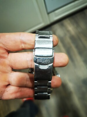 SEIKO DIVER KINETIC 5M62-0BL0 Analog Black 200m Working | eBay UK
