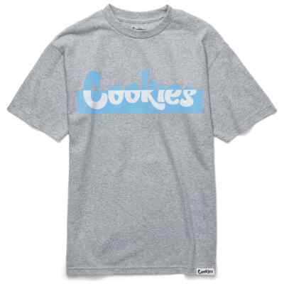 NWT Berner Cookies Clothing SF All City Logo 1 Heather Grey/Carolina Blue Tee