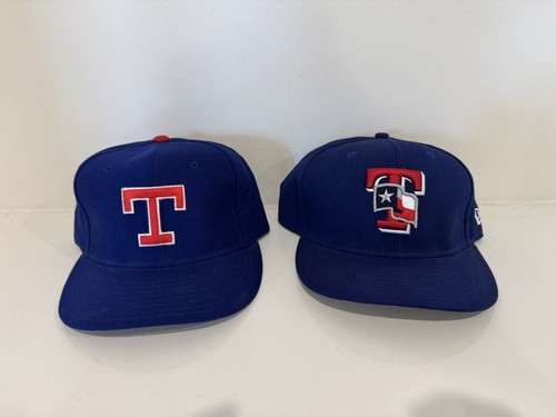 2 Hat Collection Lot 7 5/8 New Era 59fifty on Field Authentic Texas Rangers