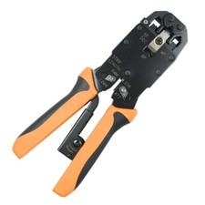 RJ45 RJ11 RJ12 Ratchet Crimp Crimping Tool Network Cable Wire Stripper Cutter