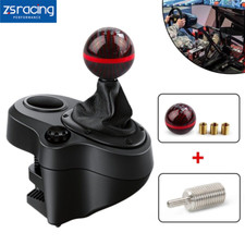 6 Speed Carbon Fiber Shift Knob  Adapter For Logitech G27 G29 G920 G923 Shifter
