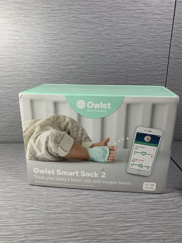 Owlet Smart Sock 2 Baby Monitor Sensor with Accessories 0-18 Months - For Parts - Imagen 2 de 2