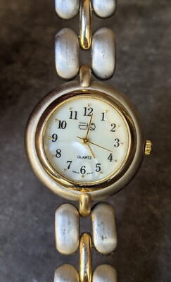 E.K.O. Timepiece Women's Silver Tone Quartz Watch Runs!