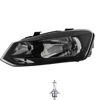 Scheinwerfer Frontscheinwerfer Links H4 FüR VW Polo 6R 6C 6R_ Inkl. Osram Lampen