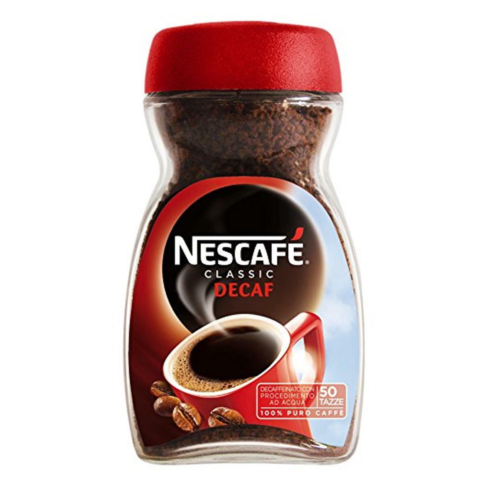 CAFFE' SOLUBILE NESCAFE' DECAFFEINATO 100 GR CAFFE' IOFILIZZATO IN POLVERE