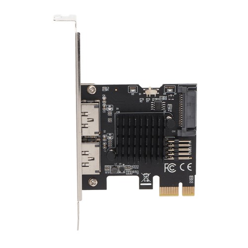 PCIE do zasilania karty rozszerzeń ESATA 2 porty 6,0 Gbps obsługa wtyczki hot swap i SLS