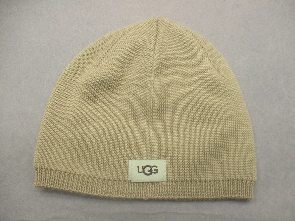 UGG One Size Baby Boys Beige Printed Wool Blend  Knitted Warm Beanie Hat 9F - Image 3 of 4