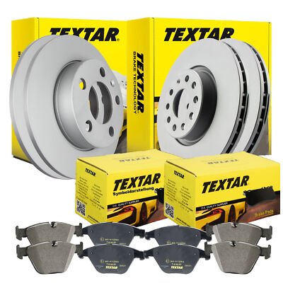 TEXTAR BREMSSCHEIBEN + BREMSBELÄGE HONDA JAZZ II VORN Ø258 HINTEN Ø239