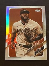 ⚾ 2021 Topps Chrome Baseball Sepia Refractor Base Card #160 Starling MARTE ⚾