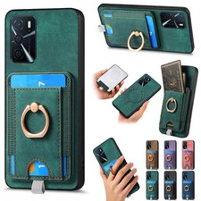 Custodia magnetica per Oppo A93 A74 A54 A57 A72 A5 custodia portafoglio pelle staccabile card