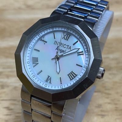 Invicta Angel womens watch Polygon Silver tone SS - Model 0542 Needs Battery Invicta Angel womens watch Polygon Silver tone SS - Model  main image 4