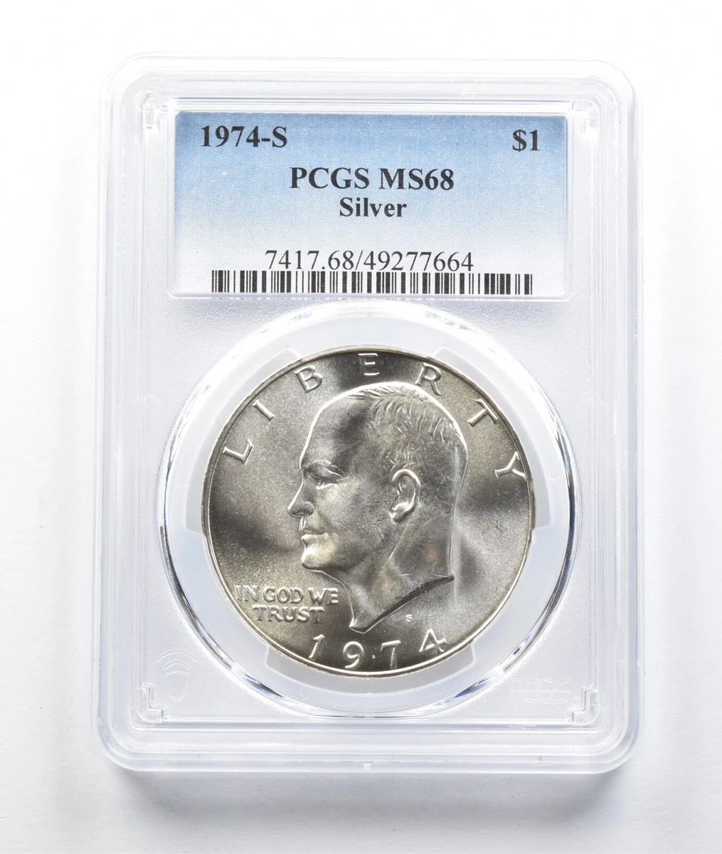 アメリカ　銀貨 1978-S アイゼンハワーシルバーダラーMS68 PCGS Silver PCGS Certified MS 68 Graded Eisenhower Dollars (1971-1978
