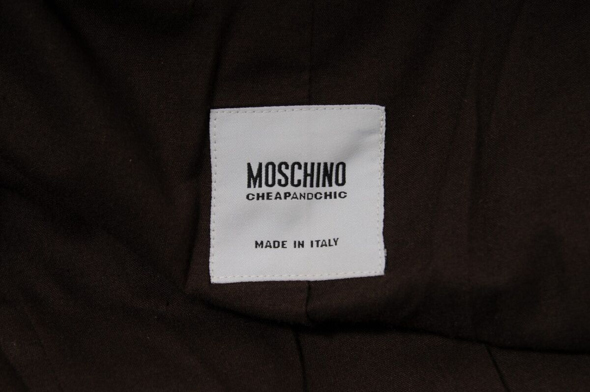 Moschino Womens Vintage Military Jacket US 8 IT 42 Brown Moschino Womens Vintage Military Jacket US 8 IT 42 Brown