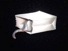 "JJ" Jonette Jewelry Silver Pewter 'CAT Playing in Paper Bag' Pin 