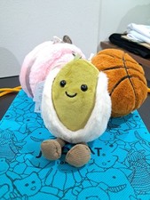 Jellycat Amuseables Horatio Pistachio Plush Bag Charm Keychain New With Tags