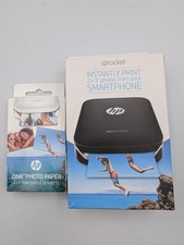HP Sprocket Photo Printer - White And Film - Tested and  Working 