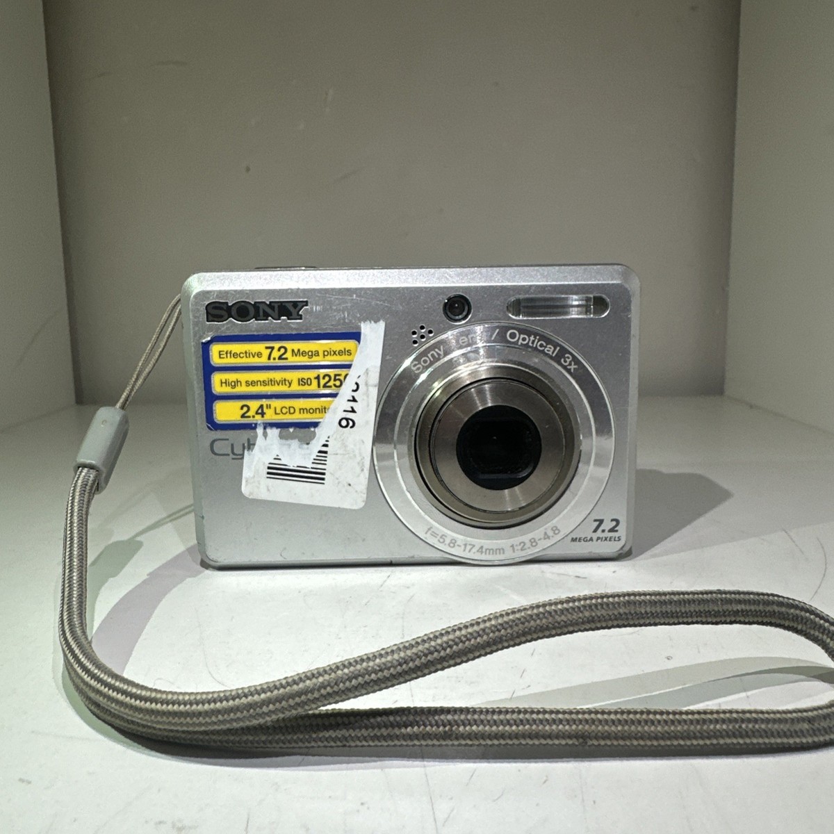 Sony Cyber-shot DSC-S730 7.2MP Digital Camera - Silver for sale