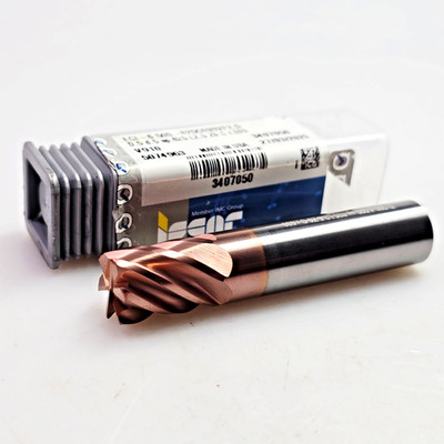 Iscar 1/2'' x 1/2 x 5/8 x 2-1/2 R.03 Carbide End Mill ECI-6 500-625C030VF2.5 V910