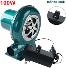 Ventilatore Elettrico Fuoco Stufa Soffiatore Velocità Regolabile 100W per Barbecue Fusione Forgia