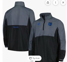 Chaqueta Pullover Charly Queretaro FC Gallos Blancos 1/2 Cremallera Ligera Para Hombre Pequeña Nueva Con Etiquetas