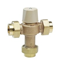 Watts - LFMMV-M1-UT - 3/4 Union Inlet Type Thermostatic Mixing Valve,No Lead ...