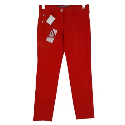 Jacob Cohen Pantalon Slim Stretch Qv9 Femme Rouge Chino W26 L28 - Photo 1/4