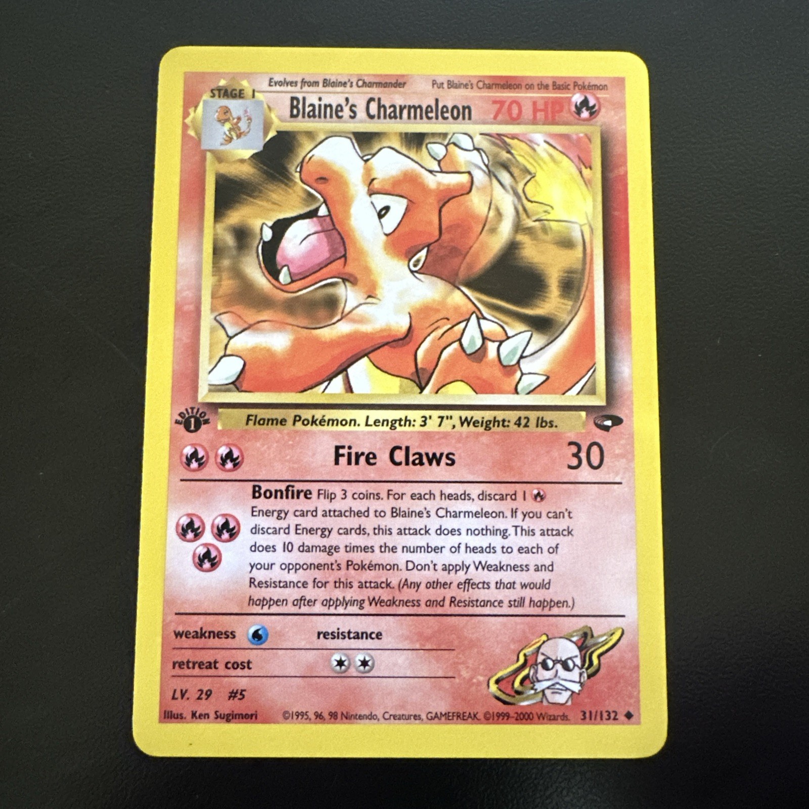 Blaine's Charmeleon 31/132 Gym Challenge 1st Edition Uncommon Regular NM