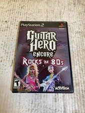 Guitar Hero Encore: Rocks the 80s (Sony PlayStation 2, 2007) - Complete CIB