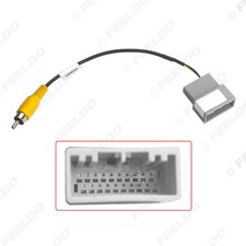 Honda 20-pin reverse wiring harness adapter and 20-pin rearview camera cable.