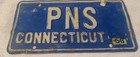 EXPIRED 1968 Conneticut Vanity License Plate "PSN" Vintage Just The Right Patina — photo 2
