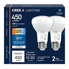 4 Packs Of 2 Cree Lighting 45w Replacement Bulbs R20 4 Packs Of 2 Cree Lighting 45w Replacement Bulbs R20