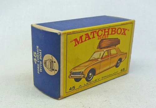 Lesney Matchbox Toys MB45b Ford Corsair ORIGINAL Empty E2 Type Box