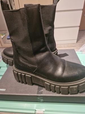 Marco Polo Lederboots Gr.40,schwarz