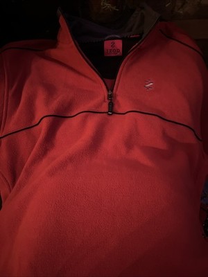 Izod Neck Zip Up Fleece Heavy Duty Shirt