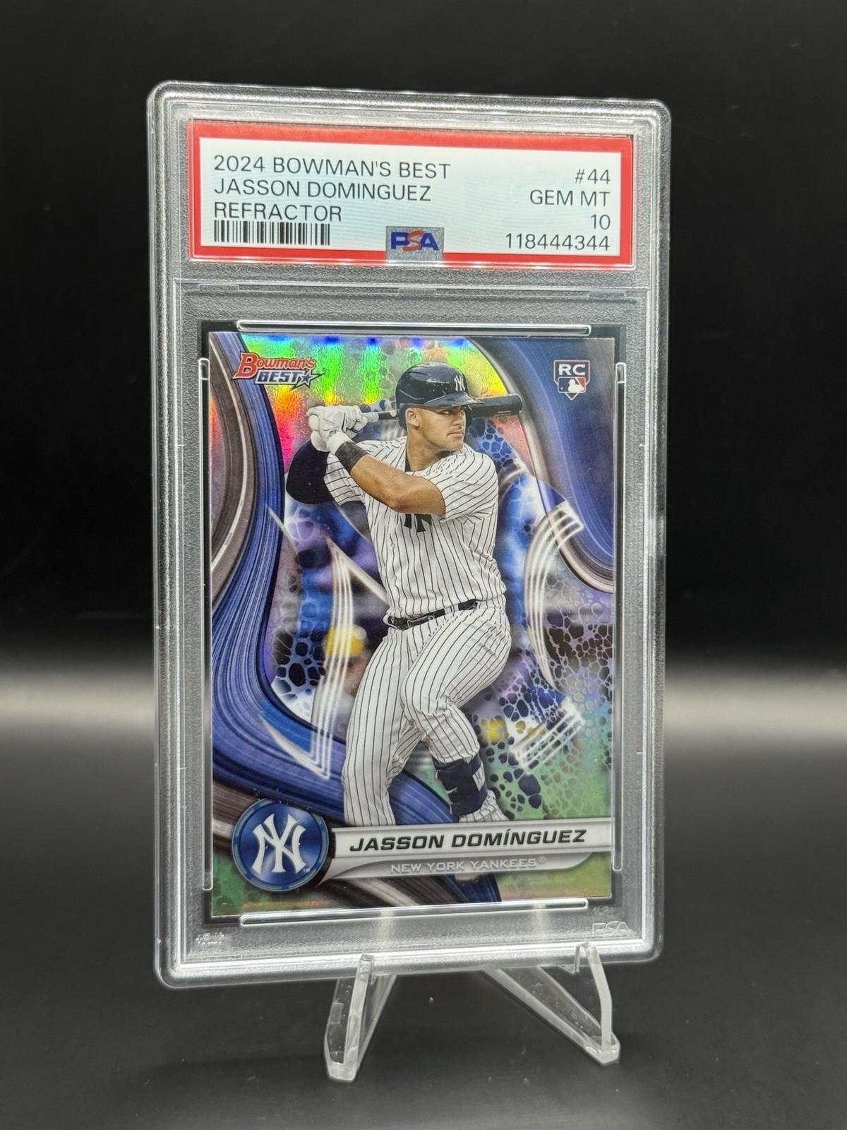 2024 Bowman’s Best Jasson Dominguez Refractor #44 PSA 10 Rookie RC Yankees
