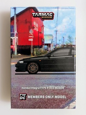 Tarmac Works 1/64 black Honda Integra Type R DC2 Mugen TWOC member's only *read*