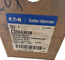 Cutler-Hammer C306GN3B Overload Relay Series B1 60-79A 600V 1NO 1NC 3-Pole