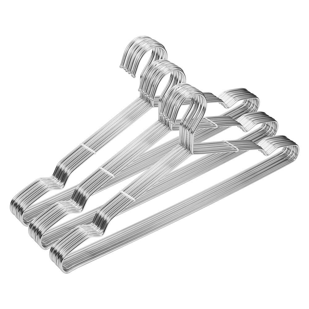 Stainless Steel Heavy Duty Metal Clothes Hangers 30 Pack-image