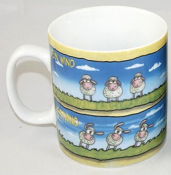 GroßEr Kaffeebecher Schafe Wind HöSti Becher Maritim Tasse Porzellan 500Ml-image