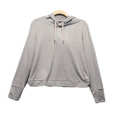 Vuori Halo Essential Hoodie Color Pale Grey Heather Women  s Size Small